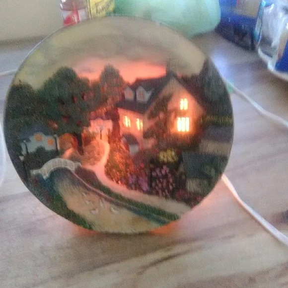 Vintage  Light Up Decorative Plate - Picture 5 of 8